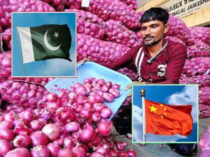 Instead of India, Pakistan, China's onions benefit; 500 drop in price | भारताऐवजी पाकिस्तान, चीनच्या कांद्याला लाभ; दरात ५०० रुपयांची घसरण