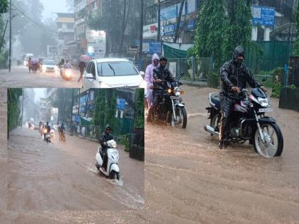 Rain in Chiplun: Heavy rain in Chiplun! Vashishti, Sivandi reached alert level | Rain in Chiplun: चिपळुणात पावसाची मुसळधार! वाशिष्ठी, शिवनदीने गाठली इशारा पातळी