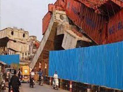 Commenced breaking of pillar girders of flyover in Chiplun, entire cost of old work wasted | चिपळुणातील उड्डाण पुलाच्या पिलरचे गर्डर तोडण्यास सुरुवात, जुन्या कामाचा पूर्ण खर्च गेला वाया