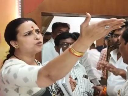 As soon as the issue of Minister Sanjay Rathod came up, Chitra Vagh got angry and accused journalists of taking betel nuts and asking questions. | मंत्री संजय राठोड यांचा विषय निघताच चित्रा वाघ संतापल्या, पत्रकारांवरच केला सुपारी घेवून प्रश्न विचारीत असल्याचा आरोप