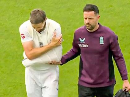 IND vs ENG 5th Test Chris Woakes Out Of Final Test Following Shoulder Injury At Kennington Oval London | IND vs ENG : एक धाव वाचवण्याच्या नादात 'मॅच विनर' खेळाडू कसोटीतून OUT; टीम इंडिया याचा फायदा उठवणार?