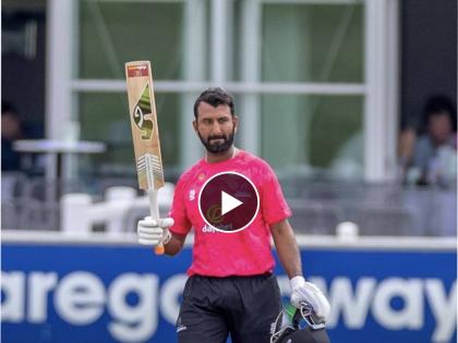 Cheteshwar Pujara's 174 for Sussex against Surrey is now the highest score by a non-English player in Royal London One-Day Cup this season, Video | Cheteshwar Pujara : २५ चेंडूंत ११० धावा! चेतेश्वर पुजाराची विक्रमी खेळी अन् संघाचा २१६ धावांनी विजय, Video