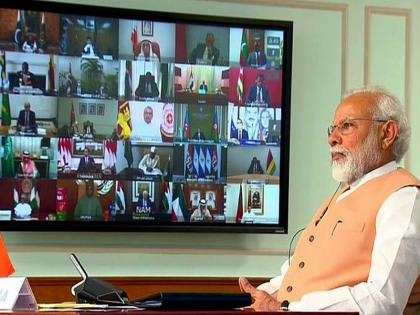 CoronaVirus Marathi News pm modi attended nam summit on coronavirus via video conferencing sna | CoronaVirus News: आम्ही कोरोनाचा सामना करत आहोत अन् ते दहशतवादी व्हायरस परसवत आहेत - मोदी