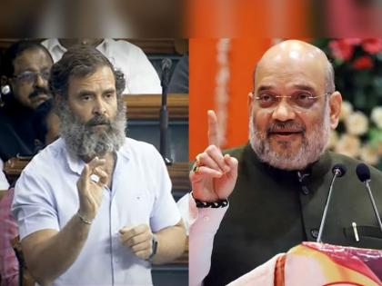 Freedom of speech in Parliament, but inappropriate to babble in free style; Home Minister Amit Shah said it in clear words | संसदेत बोलण्याचं स्वातंत्र्य, पण रस्त्यावर बोलतो तसं इथे बोलणं अयोग्य; गृहमंत्री अमित शाह स्पष्टच बोलले