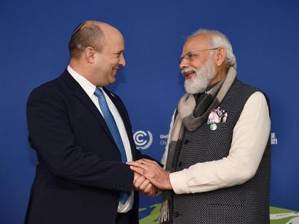 Israeli PM Bennett told PM Narendra Modi you are the most popular person in Israel  | आपण इस्रायलमध्ये सर्वाधिक लोकप्रिय, आमच्या पक्षात या...! इस्रायली पंतप्रधानांची मोदींना ऑफर