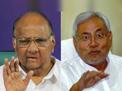 Nitish Kumar met Sharad Pawar in Delhi, Pawar supported the decision | नितीशकुमार यांनी घेतली शरद पवारांची दिल्लीत भेट, निर्णयाला पवारांचे समर्थन