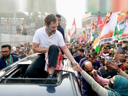 big blow for Congress in Assam rahul gandhis bharat jodo nyay yatra progresses and 150 leaders join the BJP | आसाममध्ये काँग्रेसला मोठं भगदाड! राहुल गांधींची यात्रा पुढे सरकताच 150 नेते भाजपात!