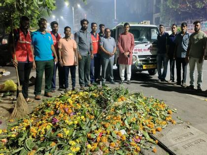 A special night cleaning campaign of the Municipal Corporation on the occasion of Diwali, 23 tons of garbage was collected | दिवाळीनिमीत्त महानगरपालिकेची विशेष रात्रसफाई मोहीम, २३ टन कचरा केला संकलीत