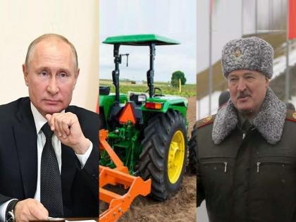 Belarus President Gives Putin Tractor As Birthday Gift; Connection is special | बेलारूसच्या राष्ट्रपतींनी पुतिन यांना वाढदिवसानिमित्त गिफ्ट म्हणून दिलं ट्रॅक्टर; खास आहे कनेक्शन