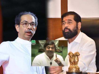 BJP leader Ram kadam comment over Present Chief Minister and former Chief Minister working in assembly Uddhav thackeray eknath shinde | "वर्तमान कष्टाळू मुख्यमंत्री अन् माजी कष्ट टाळू मुख्यमंत्री!" राम कदमांची विधानसभेत तुफान फटकेबाजी