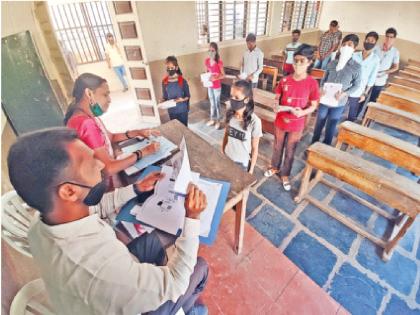 Bells of 11,000 schools in the state; 9th to 12th classes start | राज्यातील ११ हजार शाळांची वाजली घंटा; ९ वी ते १२ वीचे वर्ग सुरू