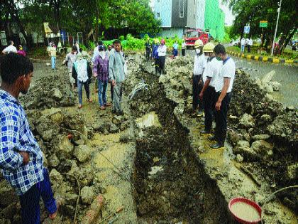 Leakage from the Mahapet gas pipeline; Calling the fire brigade | महापेत गॅस पाइपलाइनमधून वायुगळती; अग्निशमन दलाला पाचारण