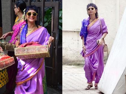 Nauvari saree, goggles column about kiran rao's Nauvari Saree look | नऊवारी साडी, गॉगल आणि गजरा!