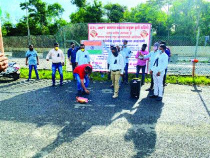 Protests against GTI port management; Warning of violent agitation | जीटीआय बंदर व्यवस्थापनाविरोधात निदर्शने; उग्र आंदोलनाचा इशारा