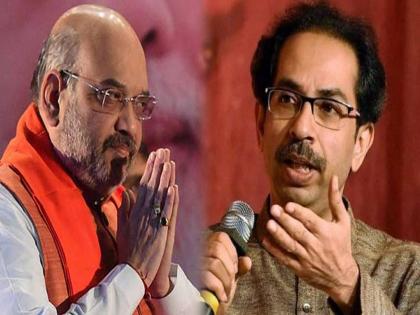 Pawar's contribution to the formation of Maharashtra cannot be denied; Shiv Sena's Amit Shah defeated | शिवसेना उभी राहिली शरद पवारांच्या पाठिशी; अमित शहांच्या प्रश्नाला उद्धव ठाकरेंनी दिलं चोख उत्तर