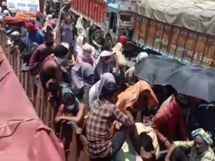 Coronavirus: migrants workers video viral in social media say Maharashtra better than UP | Coronavirus: घराकडे गेलेले परप्रांतीय म्हणतात महाराष्ट्रच बरा; सोशल मीडियात व्हिडीओ व्हायरल