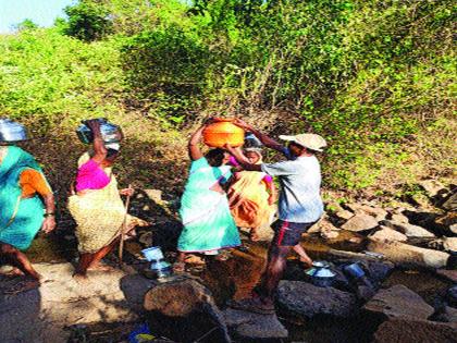 Women's demand for potable water; Status in Shrivardhan | हंडाभर पाण्यासाठी महिलांची वणवण; श्रीवर्धनमधील स्थिती