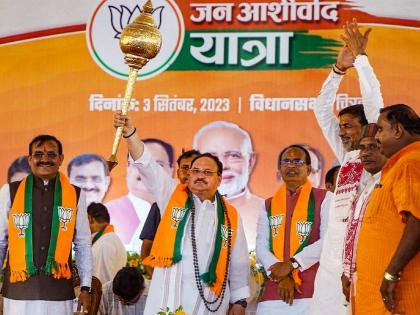 BJP leader jp nadda ask in madhya pradesh rally is this political strategy to abolish sanatan dharma | ही सनातन धर्म नष्ट करण्याची राजकीय रणनीती आहे का? उदयनिधींच्या वक्तव्यावर नड्डांचा हल्लाबोल