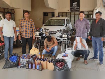 Excise action on production of fake foreign liquor, two arrested in Sangli, Solapur; One and a half lakh items seized | बनावट विदेशी दारू निर्मितीवर उत्पादन शुल्कची कारवाई, सांगली, सोलापुरातील दोघांना अटक; दीड लाखाचा मुद्देमाल हस्तगत