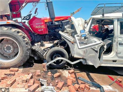 Accidents the very next day, as soon as the bypass opens; 6 killed in tractor-jeep collision | बायपास सुरू होताच, दुसऱ्याच दिवशी अपघात; ट्रॅक्टर-जीपच्या धडकेत ६ ठार 