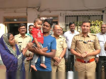 City Police succeeded in safely rescuing a one-and-a-half-year-old child who was abducted in Bhiwandi | भिवंडीत अपहरण झालेल्या दीड वर्षीय चिमुरड्याची सुखरूप सुटका करण्यात शहर पोलिसांना यश