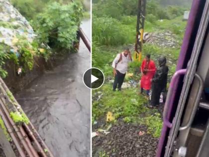 Four-month-old baby slips away from grandfather's hand and gets swept away in drain, incident on Thakurli-Kalyan railway line | चार महिन्यांचं बाळ आजोबांच्या हातून निसटलं अन् नाल्यात वाहून गेलं, ठाकुर्ली-कल्याण रेल्वे मार्गावरील घटना