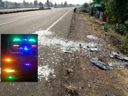 Stones pelted by unknown persons on vehicles running on the national highway, ten vehicles damaged; Traffic was at a standstill | राष्ट्रीय महामार्गावर धावत्या वाहनांवर अज्ञातांकडून दगडफेक, दहा वाहनांचे नुकसान; वाहतूक झाली होती ठप्प