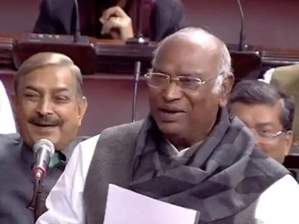 Congress President mallikarjun kharge shayari on congress situation says My time will also change | "मेरा वक्त भी बदलेगा, तेरी राय भी..."; संसदेत काँग्रेसच्या स्थितीवर मल्लिकार्जुन खर्गेंचा शायराना अंदाज