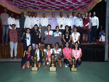 National Women's Inter-University Tennis Tournament concludes | राष्ट्रीय महिला आंतरविद्यापीठ टेनिस स्पर्धेचा समारोप