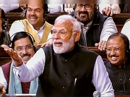 The more you throw mud, the more the lotus will bloom, even in the Rajya Sabha, the Prime Minister will attack the opposition | जेवढी चिखलफेक कराल तेवढे कमळ फुलेल, राज्यसभेतही पंतप्रधानांचा विरोधकांवर हल्लाबोल