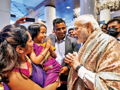 Democracy in the DNA of every Indian Modi received a warm welcome during his visit to Germany | "प्रत्येक भारतीयाच्या डीएनएमध्ये लोकशाही," जर्मनी दौऱ्यात पंतप्रधान मोदींचं जंगी स्वागत