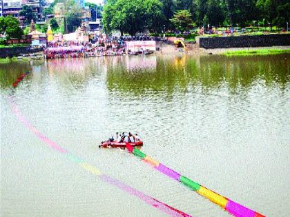  750 meter sari of Krishnamami, celebrations on Pratiyansamma | कृष्णामाईला ७५० मीटरची साडी, प्रीतिसंगमावर सोहळा  