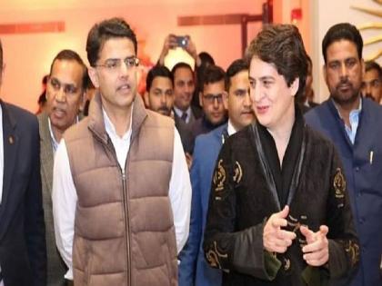 rajasthan crisis now again Priyanka gandhi vadra in active mode | राजस्थान संकट : पायलटांच्या मनधरणीसाठी प्रियंका गांधी पुन्हा सक्रिय, 'या' दोन नेत्यांकडे जबाबदारी