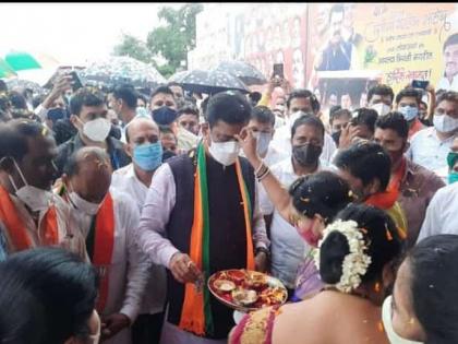 Union Minister of State Kapil Patil's Jan Ashirwad Yatra arrives in Bhiwandi | केंद्रीय राज्य मंत्री कपिल पाटील यांची जन आशीर्वाद यात्रा भिवंडीत दाखल