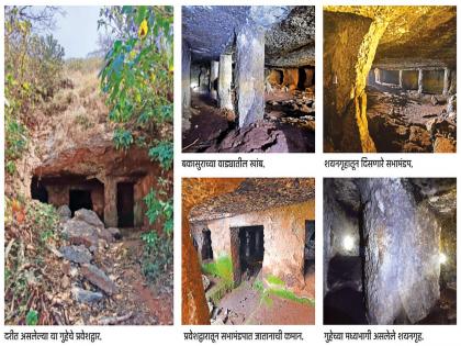 A unique ancient colony of Bakasura in Gaganbawda ghat | PHOTO : गगनबावड्याच्या घाटात दडलाय बकासुराचा अनोखा प्राचीन वाडा; ऐनारी गावाजवळ पांडवकालीन गुहा