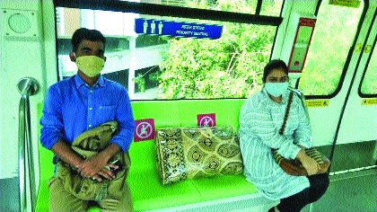 Mono has started Metro will run from today But no mask no entry | प्रवाशांना दिलासा : मोनो सुरू, मेट्रो आजपासून धावणार; पण ‘नो मास्क, नो एन्ट्री’