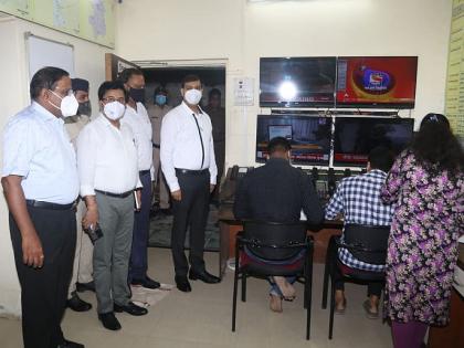 Thane Municipal Commissioner visits Disaster Management Cell on the backdrop of cyclone | चक्रीवादळाच्या पार्श्वभूमीवर महापालिका आयुक्तांची आपत्ती व्यवस्थापन कक्षाला भेट, सर्व यंत्रणांना सतर्क राहण्याचे आदेश