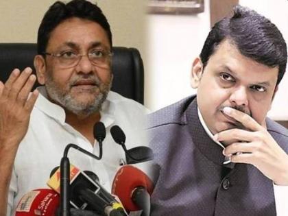 Nawab Malik says IAS IPS officer had met Devendra Fadanvis before allegations on maharashtra government  | राज्य सरकारवर आरोप करण्यापूर्वी IAS, IPS अधिकारी फडणवीसांना भेटतात; नवाब मलिकांचा गंभीर आरोप