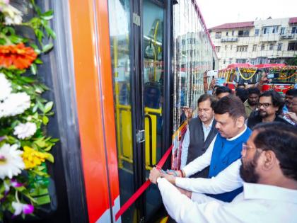 'बेस्ट'ने स्वतःच्या पायावर उभे राहावे : मुख्यमंत्री फडणवीस - Marathi News | 157 new electric AC buses inducted into BEST fleet | Latest News at Lokmat.com