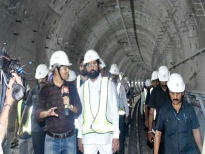 Metro-3 will run till December; The first phase will be completed; Inspection of work by Chief Minister Eknath Shinde | डिसेंबरपर्यंत धावणार मेट्रो-३; पहिला टप्पा पूर्ण होणार; मुख्यमंत्री एकनाथ शिंदे यांच्याकडून कामाची पाहणी