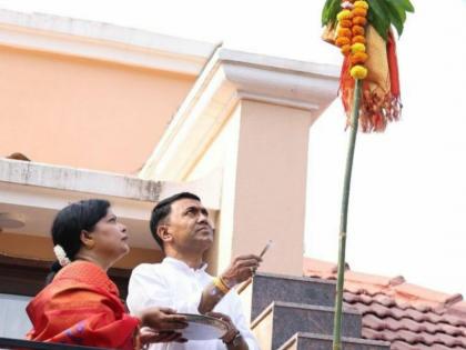 gudi padwa hindu new year celebrations across the state showers of greetings from ministers and mla | राज्यभर गुढीपाडवा, हिंदू नवीन वर्ष साजरा; मंत्री-आमदारांकडून शुभेच्छांचा वर्षाव