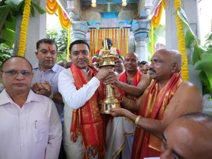 khapreshwar idol finally installed at the same place | खाप्रेश्वर मूर्तीची अखेर त्याच ठिकाणी प्रतिष्ठापना khapreshwar idol finally installed at the same place | खाप्रेश्वर मूर्तीची अखेर त्याच ठिकाणी प्रतिष्ठापना