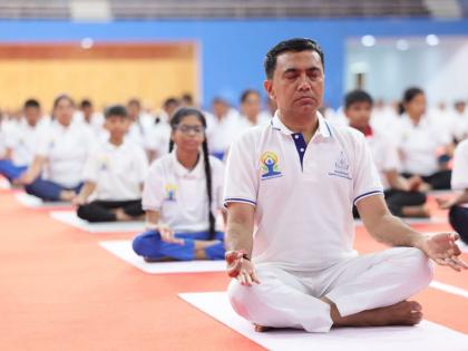 schools should practice yoga for 15 minutes every day said cm pramod sawant | शाळांनी रोज १५ मिनिटे योगाभ्यास घ्यावा: मुख्यमंत्री प्रमोद सावंत schools should practice yoga for 15 minutes every day said cm pramod sawant | शाळांनी रोज १५ मिनिटे योगाभ्यास घ्यावा: मुख्यमंत्री प्रमोद सावंत