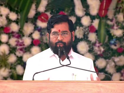 cm eknath shinde said maharashtra had never received rs 13 500 cr for the railway in state | “PM मोदींचे स्वप्न साकार करण्यासाठी महाराष्ट्र १ ट्रिलियन डॉलरची भर टाकेल”: CM शिंदे