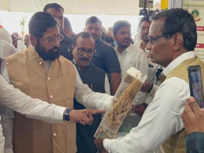 Inauguration of State Level Agricultural Festival in the presence of CM Eknath Shinde | एकनाथ शिंदे यांच्या उपस्थितीत राज्यस्तरीय कृषी महोत्सव उद्घाटन; दानवे अन् कराड यांचीही उपस्थिती