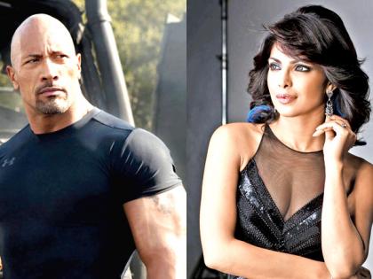 देसी गर्ल प्रियंका चोपडाने ड्वेन जॉनसनला दिले धोबीपछाड!!