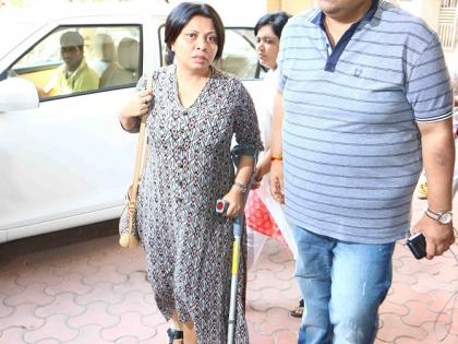 Nandita at Om Puri Funeral