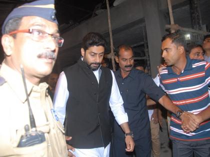 Abishek at Om Puri Funeral