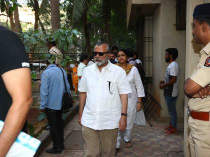 Pankaj at Om Puri Funeral