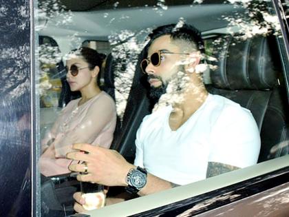 Anushka Sharma reached her house with husband Virat Kohli when she reached Mumbai. | मुंबईत पोहोचताच पती विराट कोहलीसोबत श्रीदेवी यांच्या घरी पोहोचली अनुष्का शर्मा!